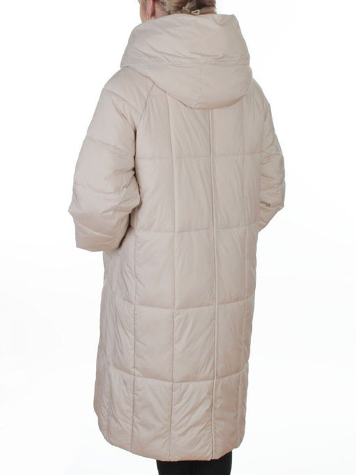 8892 LT. BEIGE Пальто зимнее женское (200 гр. холлофайбер)