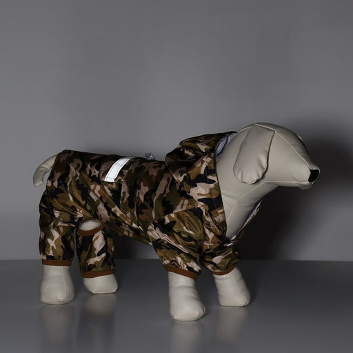 Комбинезон для собак, демисезонный с подкладом, размер S (ДС 25, Ог 37см), камуфляжный - Simaland фото 14