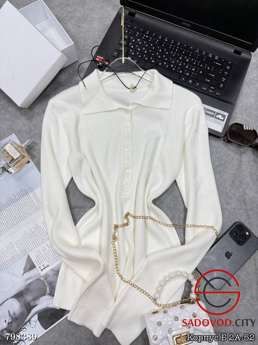 Лонгслив поло-стильная база - Bruno фото 3