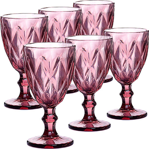 60433 Набор бокалов 340 мл 6 шт розовый LR (х4) - Mayer&boch фото 2