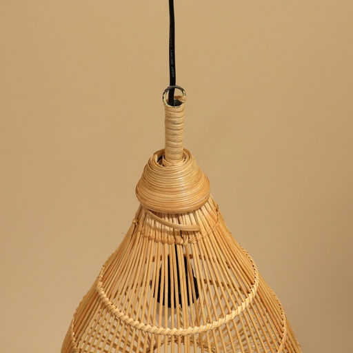 Светильник потолочный из ротанга «Конус», 1×120 Вт, Е27, 30×30×40 см