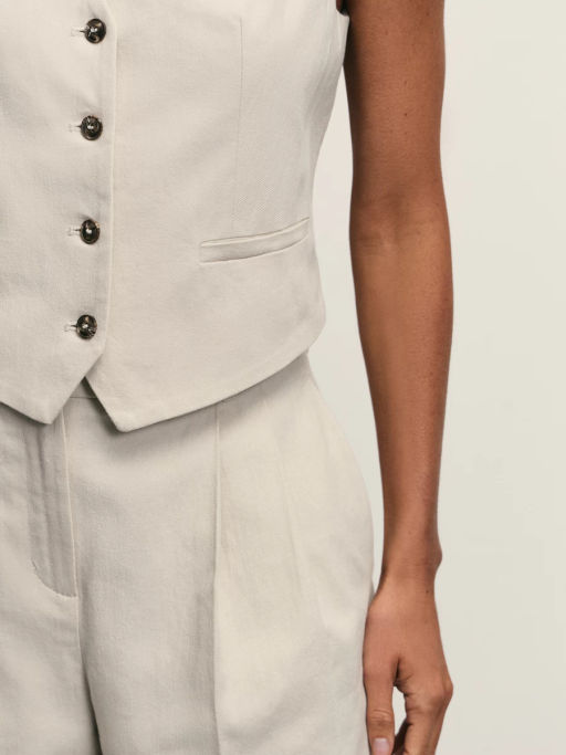 Жилет с содержанием льна / Zarina  фото 9