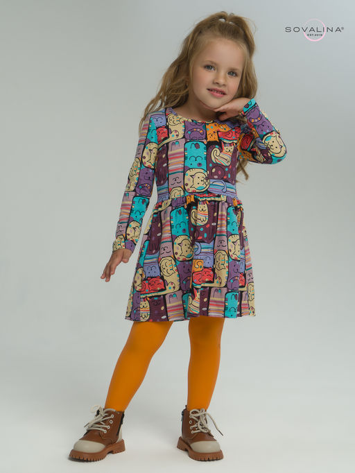 Платье Эля коты в горошек - Sovalina фото 30