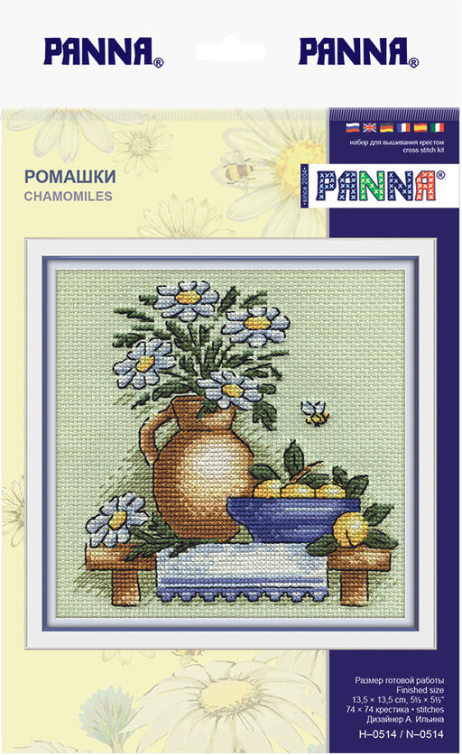 Набор для вышивания PANNA N-0514 Ромашки 17 х 17 см
