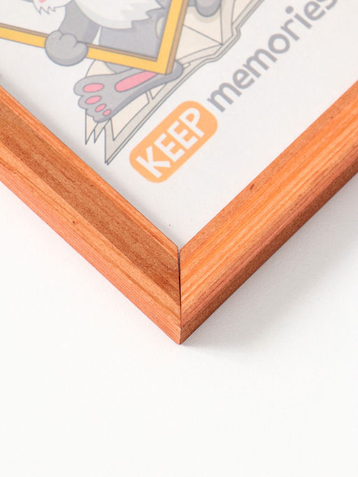 Фоторамка для фото 10×15 см Keep memories, Mira, дерево под орех, (пластиковый экран)