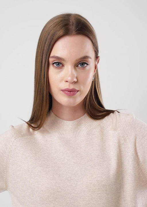 CLE Джемпер жен. 354468ха меланж св.бежевый - Clever wear фото 2