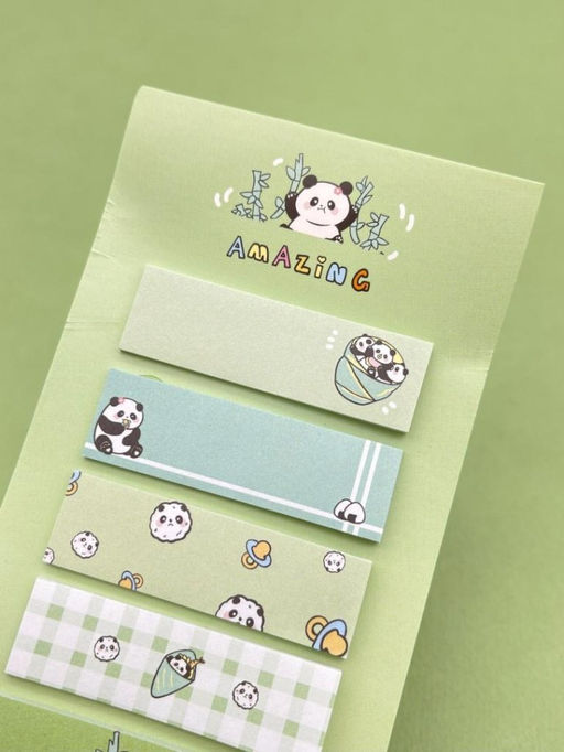 Стикеры "Panda life", green