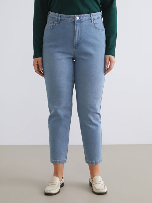 Mom Fit Kad?n Jean Pantolon