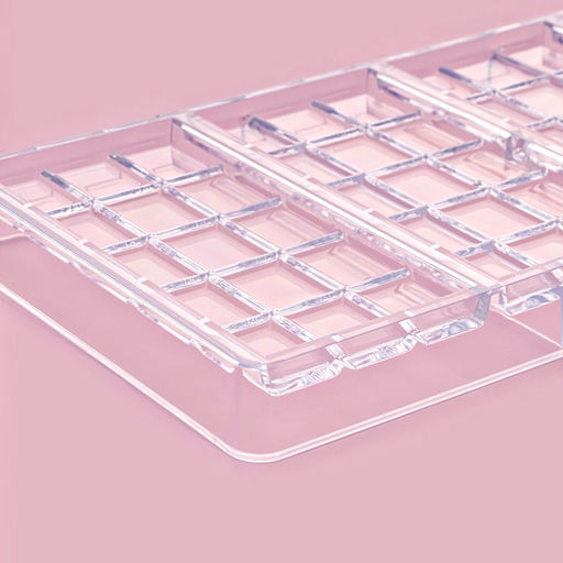 Форма для шоколада KONFINETTA «Плитка», 27×13.5×2.5 см, 4 ячейки, пластик, прозрачная