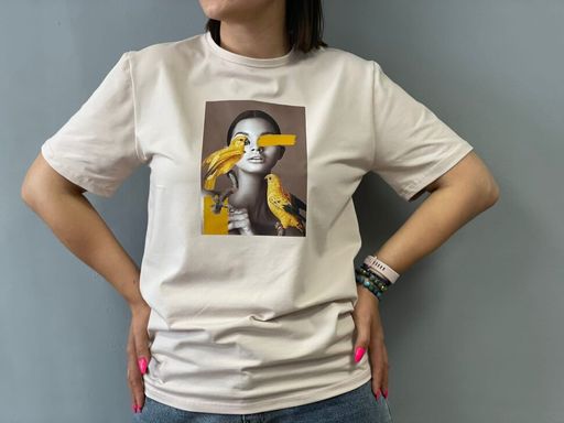 ВЫСОКОЕ КАЧЕСТВО Футболка с принтом 95% ХЛОПОК - Knitka wear фото 3