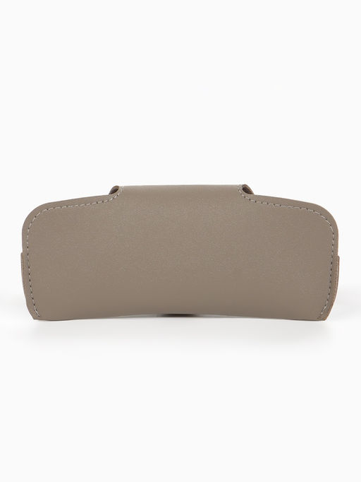 Футляр для очков , 16*3*6,3 см, кнопка, серый