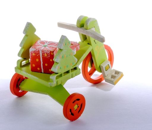 Елочная игрушка - Детский велосипед с багажником 90YY61_504 Tree - Idh фото 3