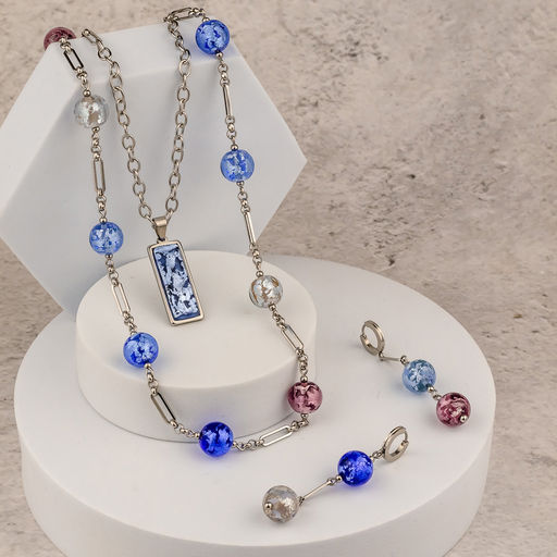 Серьги из муранского стекла SHINE LC3467