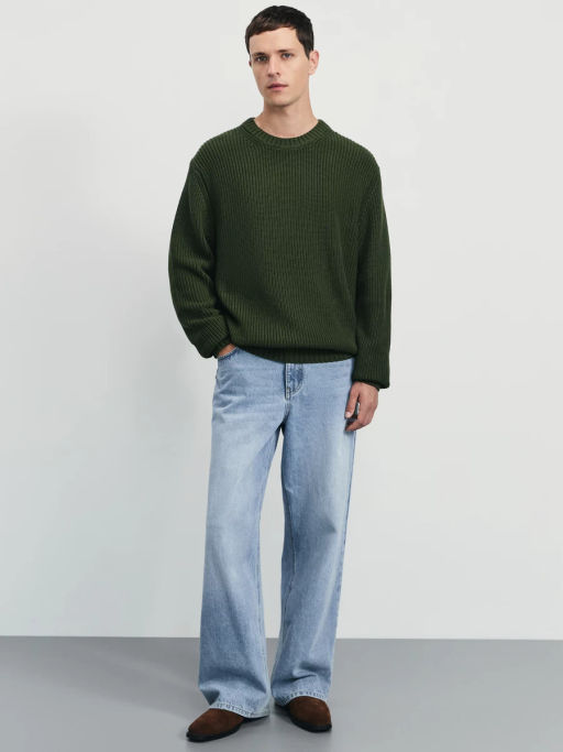 Джемпер regular fit из 100% хлопка / Zarina