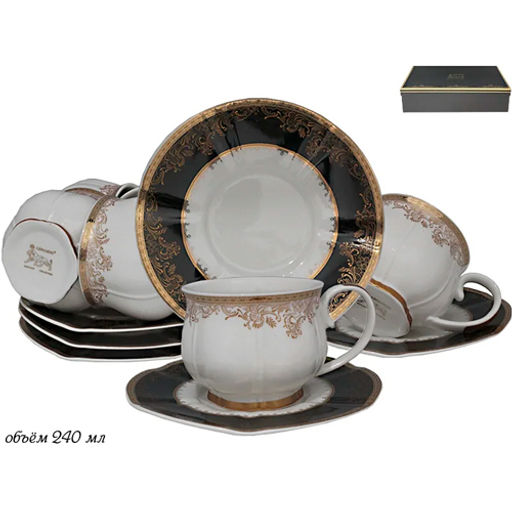 Чайный набор 240 мл 12пр. в под.уп. Фарфор арт.133-116 /LENARDI/