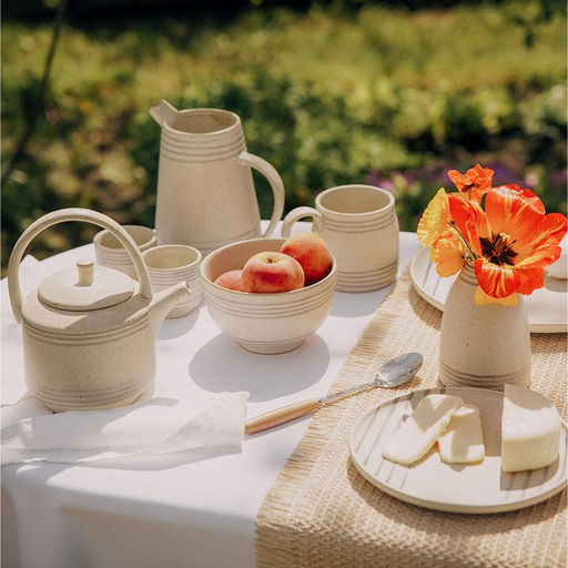 Ваза сервировочная SL Home «Райяс», 9×13.5 см, керамика, 450 мл, бежевая