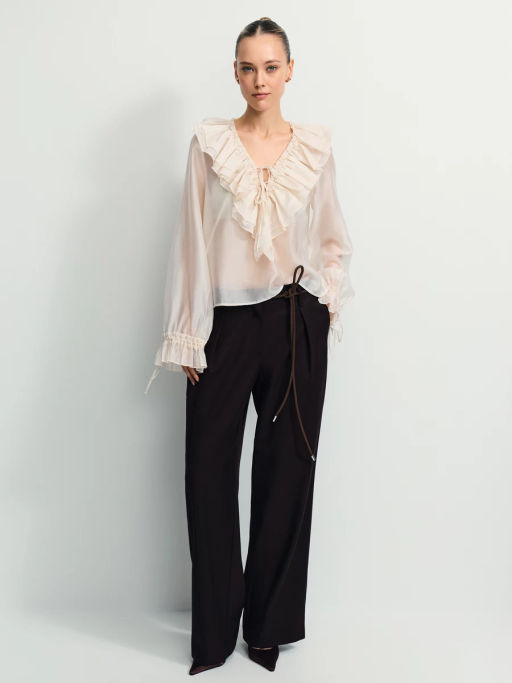 Блуза из шифона с воланами / Zarina