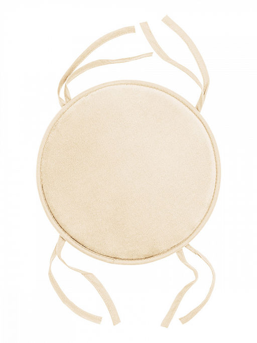 Подушка на стул D35 молочный флис