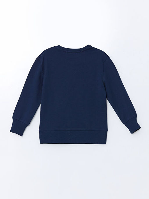 Bisiklet Yaka Bask?l? Erkek ?ocuk Sweatshirt - Waikiki фото 2