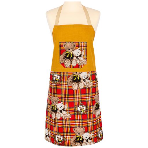 ФАРТУК МИШКИ, ГОРЧИЦА+КРАСНЫЙ Х/Б/П/Э 50/50 - Lefard фото 5