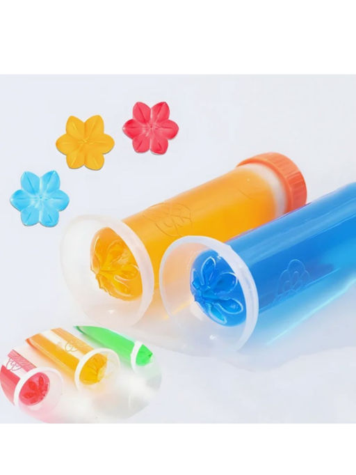 Гель освежитель-очиститель для унитаза в форме шприца, роза