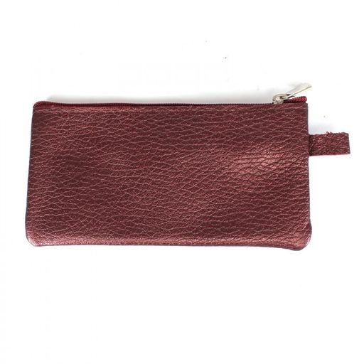 Футляр для ключей Croco-кл-500 (на молнии) натуральная кожа бордо металлик (232) 239928