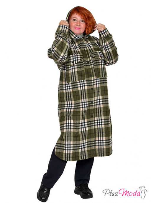 Рубашка-пальто Модель №2092 размеры 44-84 - Plusmoda фото 3