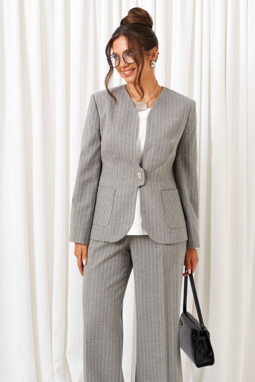 Костюм Beautiful Free 6416 полоска серая