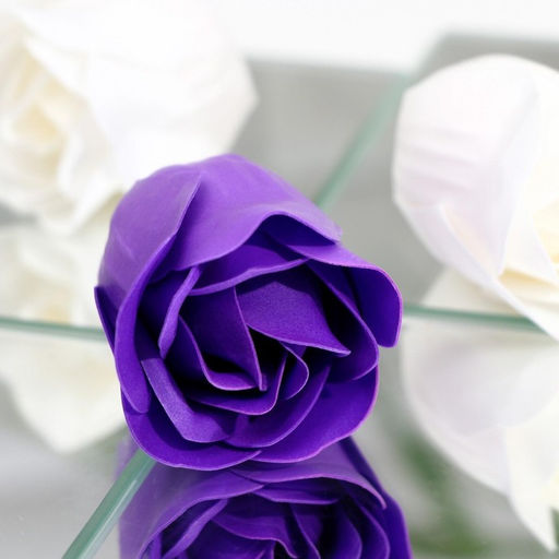 Мыльные розы, фиолетовые и белые, набор 9 шт. - SB BEAUTY фото 3