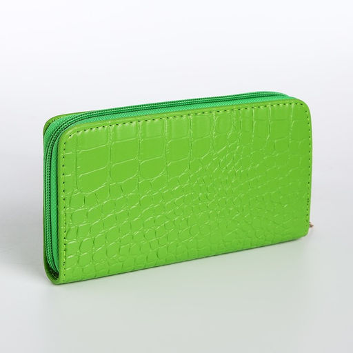 Кошелёк на молнии, цвет зелёный - Simaland фото 2
