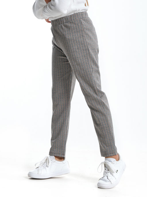 Брюки для девочки спортивные штаны в клетку детская одежда UD 7860 клетка - Mini maxi фото 2