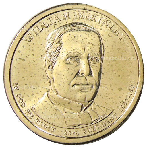 1 доллар 2013 года D США Уильям Мак-Кинли 25-й президент США