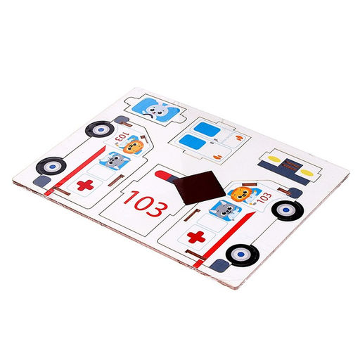 Сборная модель-автомобиль Скорая, (П1001) - Лесная мастерская фото 4