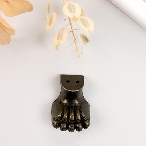 Цена за 3 шт. Уголок (ножка) для шкатулки «Лапа», набор 2 шт., бронза, 3×1.7 см