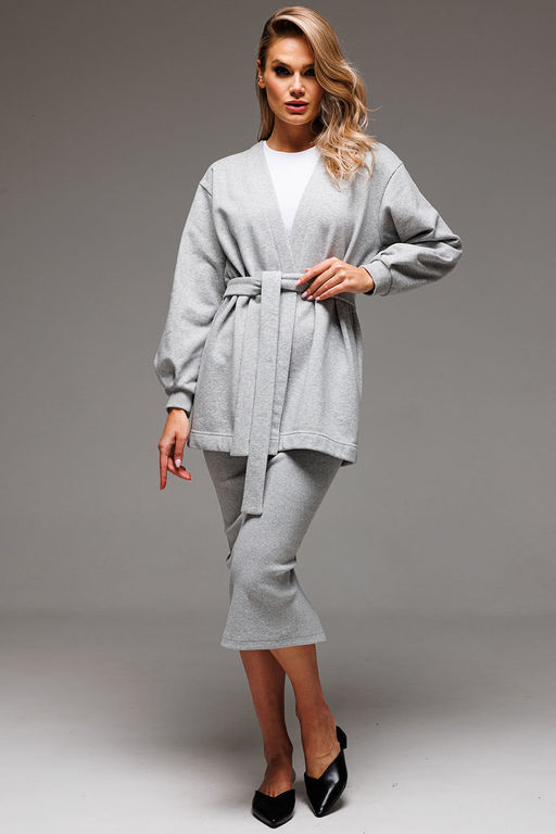 Костюм GO F7064/50-04.170-176 серый меланж