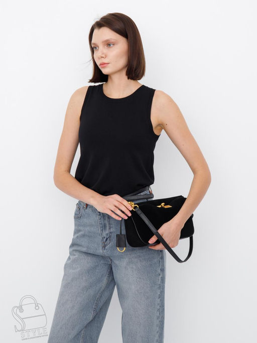 Сумка женская кожаная 990192-1NN black Natale Navetta