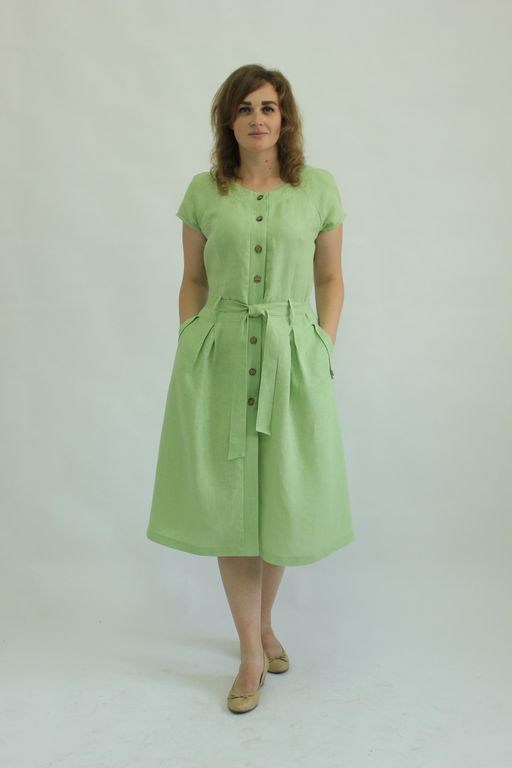 100% ЛЁН Платье - Елецкие узоры фото 6