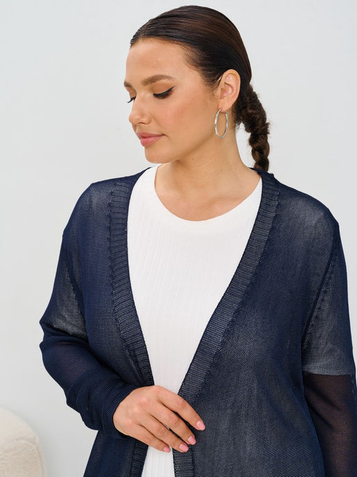 Кардиган женский длинный с поясом MR011SS3 blue - Maxroses фото 5