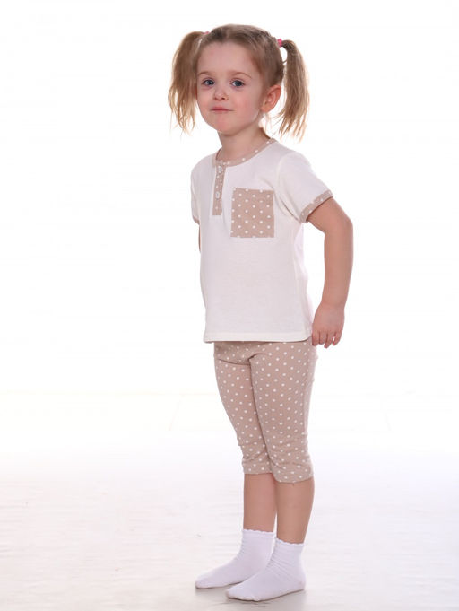 №170 Пижама детская (Бежевый_горох) - Итос-плюс фото 3