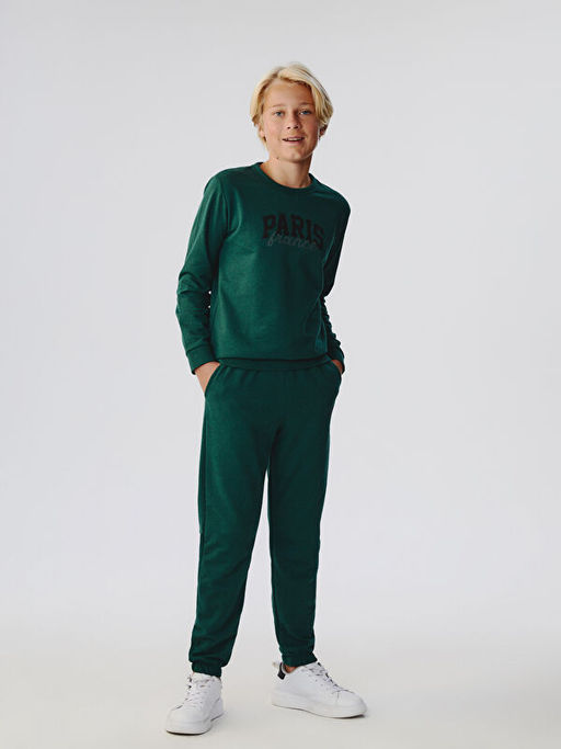 Bisiklet Yaka Erkek ?ocuk Sweatshirt