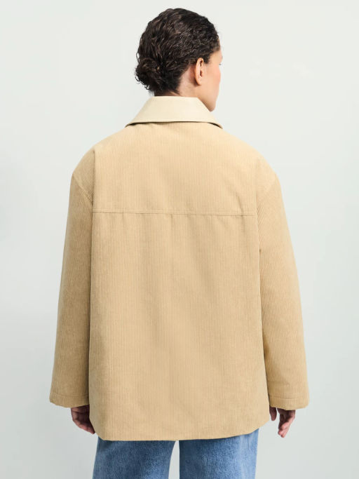 Вельветовое полупальто на застежках-карабинах / Zarina  фото 7