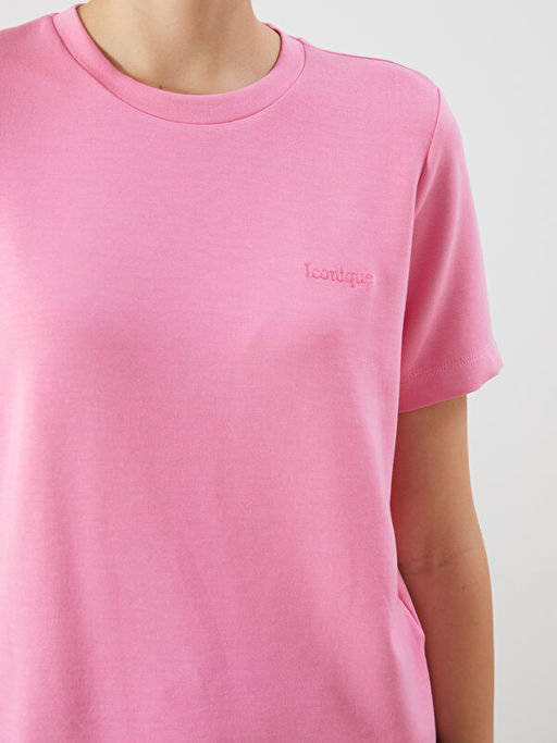 Bisiklet Yaka Nak??l? Kad?n Ti??rt