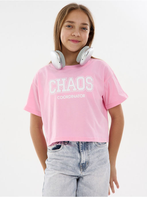 Футболка "Хаос" розовый детская
