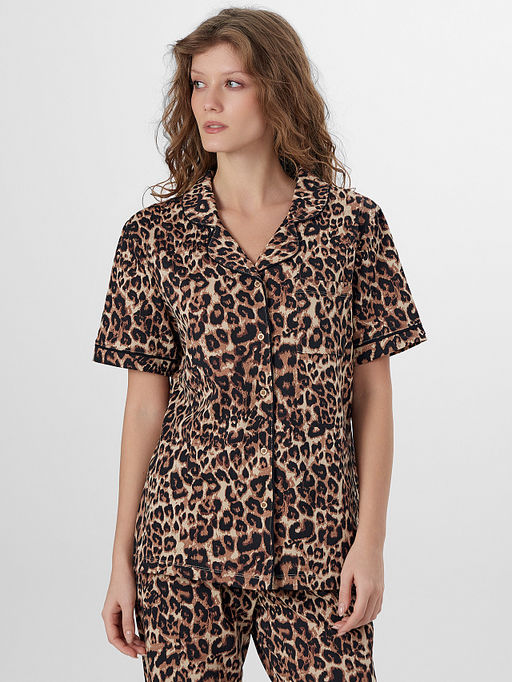 Комплект домашний женский с леопардовым принтом - Mark formelle фото 3