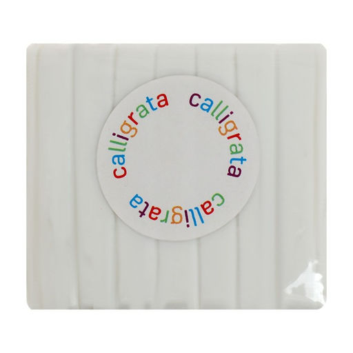 Полимерная глина Calligrata 50 г, с блёстками, белая