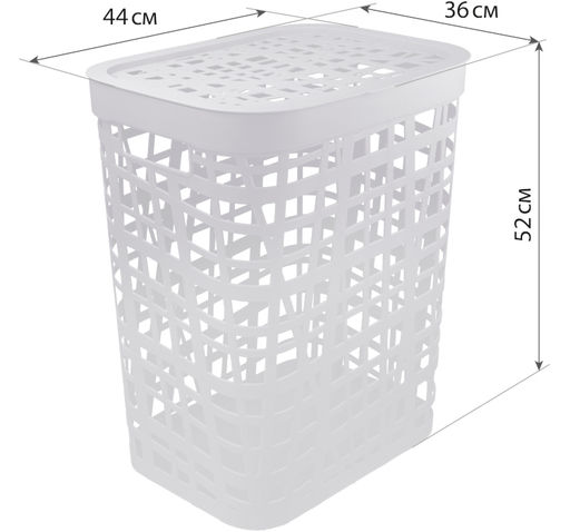 Корзина для белья 55л. ХАОС арт.М2619