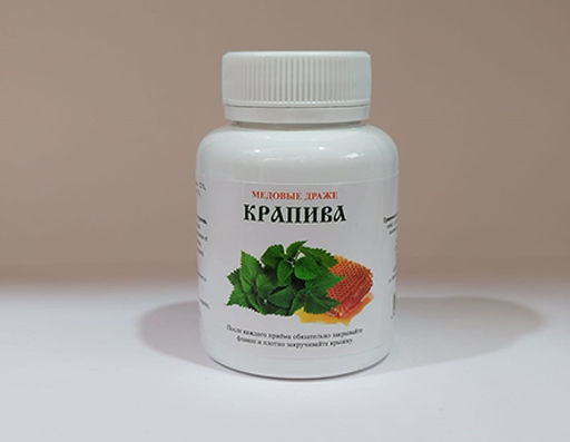 Медовые драже КРАПИВА, 90 гр