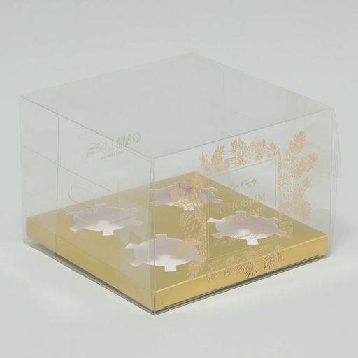 Цена за 5 шт. Коробка для капкейка «С Новым годом», 16×16×11.5 см