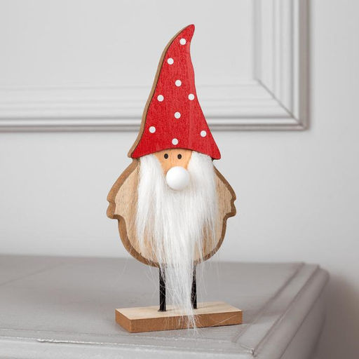 Светодиодная фигура «Дед Мороз» 7×22×5 см, дерево, от батареек LR1130х3, свечение тёплое белое