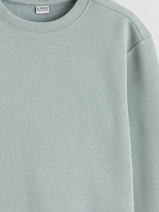 Bisiklet Yaka Erkek ?ocuk Kal?n Sweatshirt